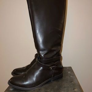 Chaps brand brown riding boots size 6